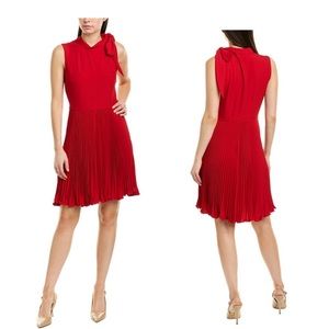 DKNY Fit and Flare Red Cocktail Dress Size 2